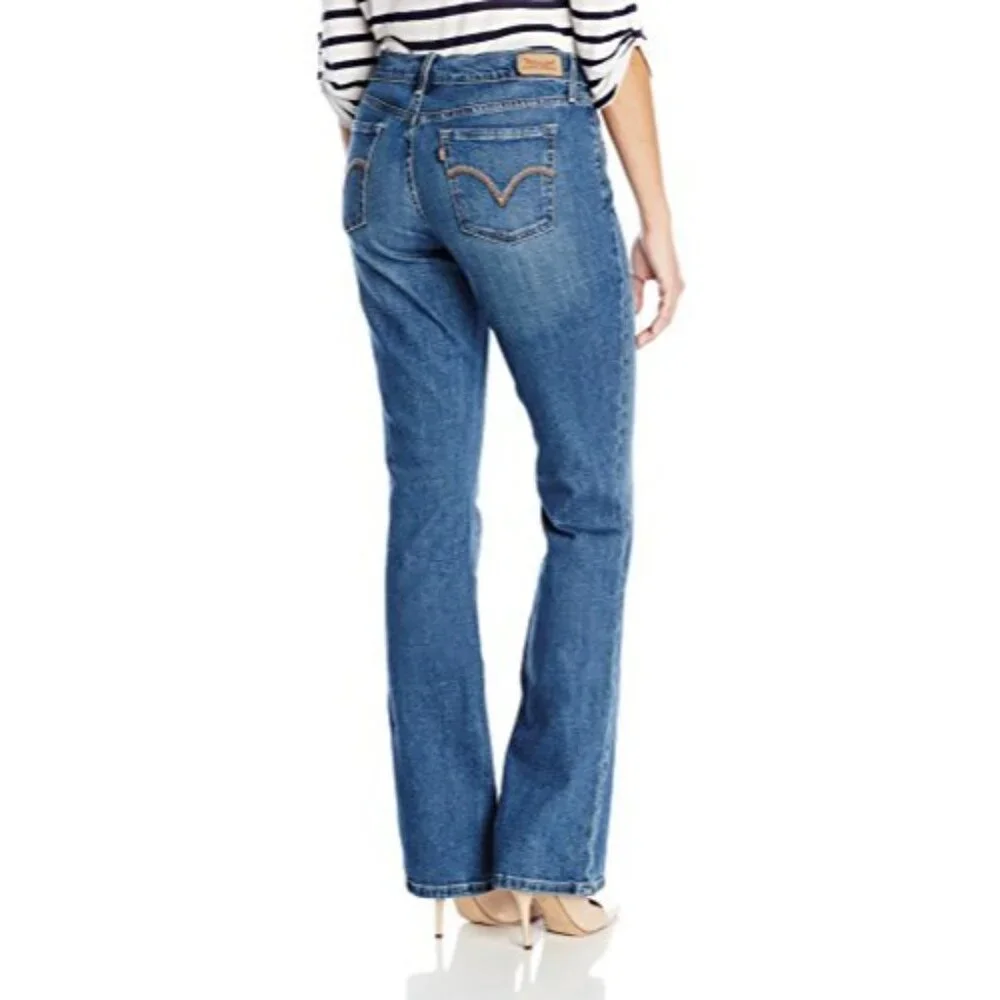 Levi's Women's 515 Classic Boot Cut Mid Rise Blue Jeans - Picture 6 of 10